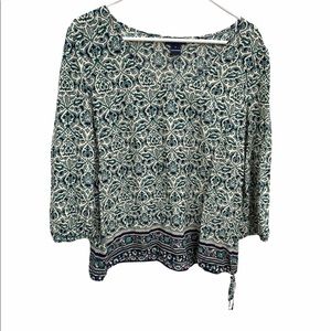 Lucky brand large floral top.